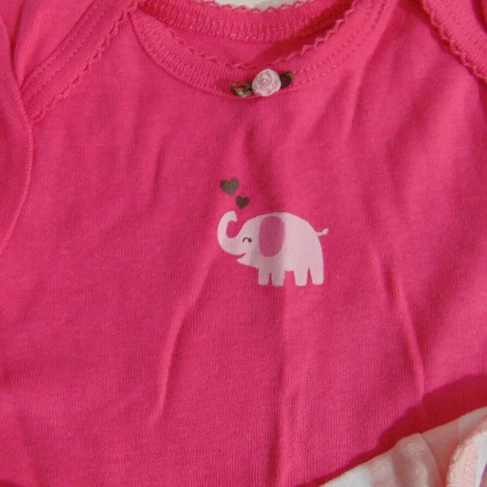 Carter's Lot of 5 Baby Bodysuits Size 3 month